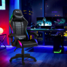 Chaise gaming ergonomique avec coussin lombaire et appui-tête RGB LED The Horde Vente