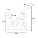Vélo de biking professionnel Fit Bike avec guidon 10kg Athletica 