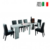 Table console extensible moderne pour salon et salle à manger gris béton Margaret Vente