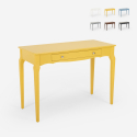 Table console élégante et fonctionnelle en bois shabby chic Toscano 