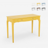 Table console élégante et fonctionnelle en bois shabby chic Toscano 