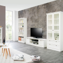 Meuble TV et commode au design rustique et épuré blanc 160 cm Spinle Catalogue
