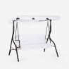 Balancelle de jardin terrasse 3 places en acier avec tissu et toit imperméable Yaw Promotion