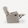 Fauteuil relax inclinable manuel en tissu avec repose-pied Hope Caractéristiques