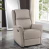 Fauteuil relax inclinable manuel en tissu avec repose-pied Hope Choix