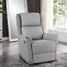 Fauteuil relax inclinable manuel en tissu avec repose-pied Hope Achat