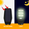 Lampadaire solaire à LED 100W avec support latéral capteur et télécommande Solis M Catalogue