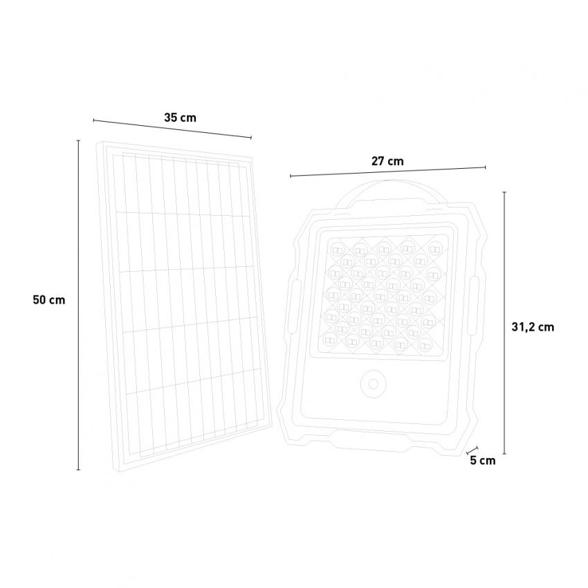 Projecteur LED Solaire 300W IP67 avec Caméra Crépusculaire/Détecteur de  Mouvement avec Télécommande • IluminaShop France