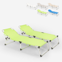 2 bains de soleil de plage transats pliants en aluminium Seychelles 