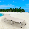 2 bains de soleil de plage transats pliants en aluminium Seychelles Offre