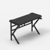 Bureau de jeu ergonomique à LED en carbone avec porte-gobelet 120x60 Sportbot LED 120 Réductions