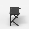 Bureau de jeu ergonomique à LED en carbone avec porte-gobelet 120x60 Sportbot LED 120 Modèle