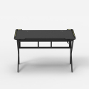 Bureau de jeu ergonomique à LED en carbone avec porte-gobelet 120x60 Sportbot LED 120 Caractéristiques