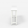Table console 120x40cm métal blanc meuble d'entrée en bois Welcome light 