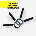 Ensemble d'haltères olympiques avec disques 120 kg arrêts de disque Olympus Modèle