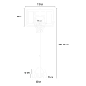 Panier de basket portable professionnel hauteur réglable 250 - 305 cm NY Caractéristiques