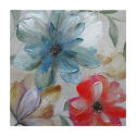 Peinture florale tableau peint à la main sur toile 40x40cm Spring Break Vente