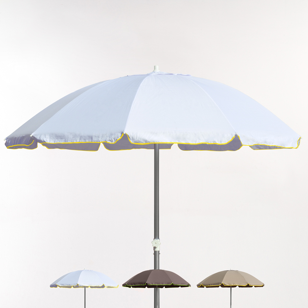 Parasol de plage 220 cm en Coton Coupe-Vent Edition Limitée Rome NATURE