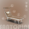 2 transats de plage bains de soleil en aluminium Santorini Limited Edition Caractéristiques