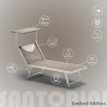 2 transats de plage bains de soleil en aluminium Santorini Limited Edition Remises