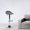 Tabouret haut de bar et cuisine en similicuir chromé Baltimora Catalogue
