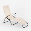 4 transats pliants bain de soleil pour jardin et plage en acier Pasha Catalogue