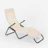 4 transats pliants bain de soleil pour jardin et plage en acier Pasha Catalogue