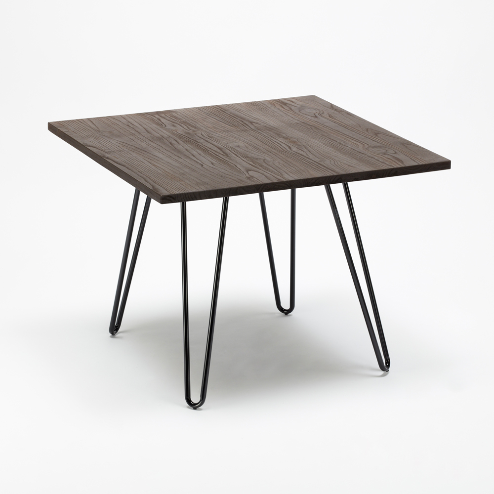 tables style industriel HAMMER table bois acier