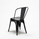 table + 4 chaises métal et bois au style industriel Lix pigalle 