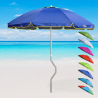 Parasol de plage aluminium léger visser protection uv GiraFacile 220 cm Eolo Catalogue