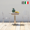 Chaise design moderne transparente pour cuisine salle à manger bar restaurant Scab Igloo Vente