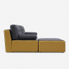 Canapé 3 places confortable de style moderne en tissu avec méridienne Luda Catalogue
