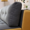 Canapé 3 places confortable de style moderne en tissu avec méridienne Luda 
