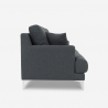 Canapé design 3 places au style scandinave en tissu pour le salon Yana Réductions