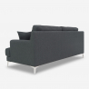 Canapé design 3 places au style scandinave en tissu pour le salon Yana Catalogue