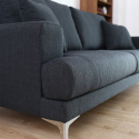 Canapé design 3 places au style scandinave en tissu pour le salon Yana Caractéristiques