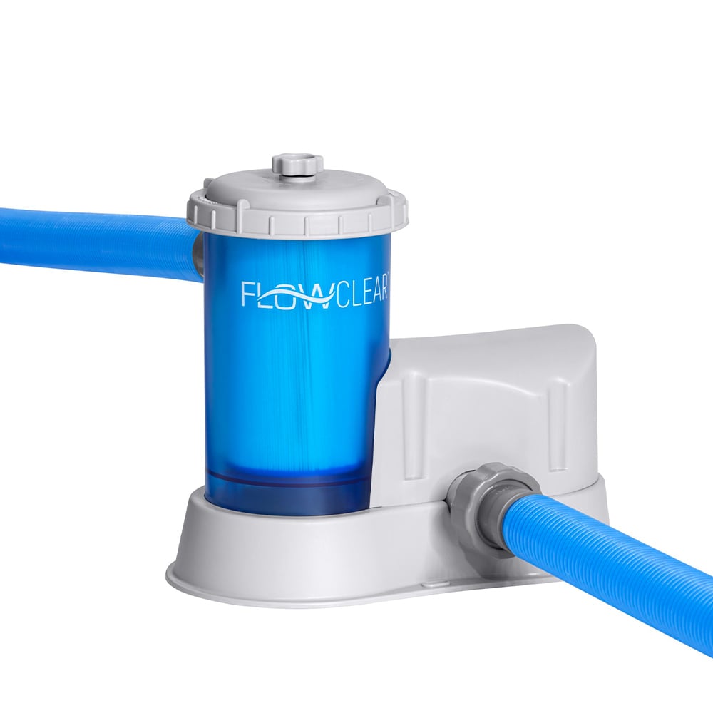 Pompe filtre à cartouche transparente pour piscine hors sol Bestway Flowclear 58675