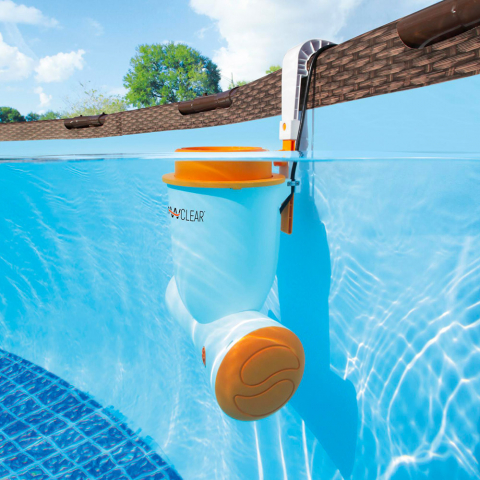 Pompe filtre à cartouche Skimmer piscine hors-sol Skimatic Flowclear Bestway 58469 Promotion