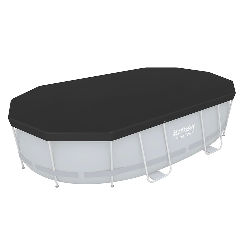 Bâche thermique de piscine ovale Power Steel 427x250x100 cm Bestway 58425