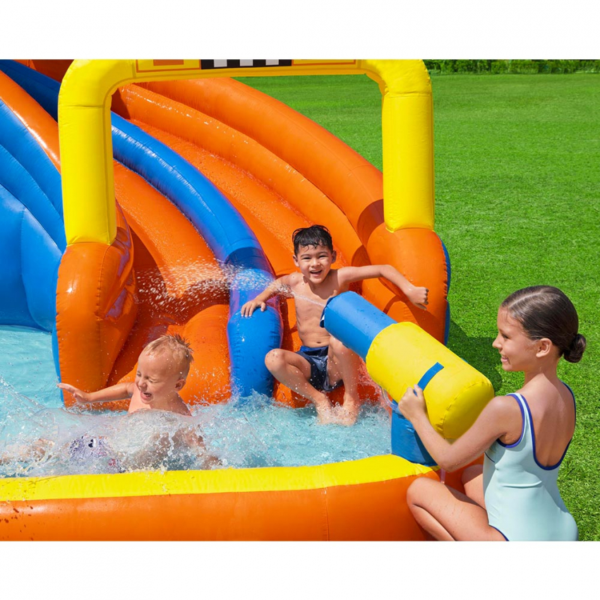 Aire de jeux piscine avec panier de basket Intex gonflable