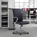 Chaise de bureau ergonomique pivotante élégante en acier similicuir Cursus Catalogue