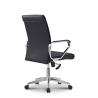Chaise de bureau ergonomique pivotante élégante en acier similicuir Cursus Réductions