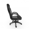 Chaise de bureau sport ergonomique à hauteur réglable en simili cuir Le Mans Moon Remises