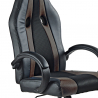 Chaise de jeu de bureau au design sportif ergonomique en éco-cuir réglable en hauteur Qatar Catalogue