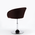 Tabouret fauteuil de bar cuisine et salon en similicuir design moderne Austin Dimensions