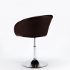 Tabouret fauteuil de bar cuisine et salon en similicuir design moderne Austin Dimensions