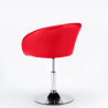 Tabouret fauteuil de bar cuisine et salon en similicuir design moderne Austin 