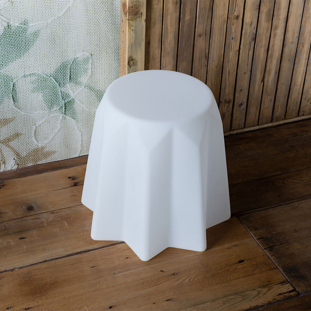 Tabouret bas lumineux au design extravagant moderne Slide Pandoro Light