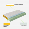 Matelas simple mémoire de forme 7 zones déhoussable 25cm 80x190cm Veradea Remises