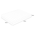 Matelas à mémoire de forme 7 zones déhoussable 25cm 120x190cm Veradea Modèle